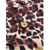 imageMilumia Womens Leopard Print Blazer Vest V Neck Sleeveless Button Down JacketMulti Brown