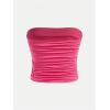 imageMilumia Girls 2 Pack Tube Top Ruched Strapless Going Out Basic Bandeau TopsMulti Black and Pink