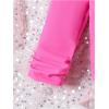 imageMilumia Girls 2 Piece Outfits Button Long Sleeve Blazer and Pants SetHot Pink
