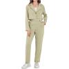 imageMilumia Girls 2 Piece Outfits Long Sleeve Crop Blazer Jacket and PantsGreen