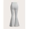 imageMilumia Girls 3 Pack Flared Leg Pants Set Elastic Waist Bell Bottom PantsBlack Grey