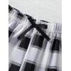 imageMilumia Girls 3 Pieces Casual Plaid Print Elastic Waist Comfy Summer Fall ShortsMulticolor
