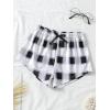 imageMilumia Girls 3 Pieces Casual Plaid Print Elastic Waist Comfy Summer Fall ShortsMulticolor