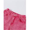 imageMilumia Girls Elastic Waisted Denim Jeans Pants Loose Fit Raw Hem Wide Leg TrousersPink