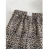 imageMilumia Girls Leopard Print Wide Leg Elastic Waisted Casual Boxer Long PantsMulticolor