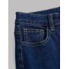 imageMilumia Girls Raw Hem Stretchy Flare Jeans Bell Bottom Denim Long Pants with PocketDeep Blue