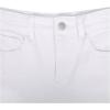 imageMilumia Girls Raw Hem Stretchy Flare Jeans Bell Bottom Denim Long Pants with PocketWhite