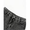 imageMilumia Girls Ripped Bell Bottom Jeans Wide Leg High Waist Denim Pants with PocketsBlack