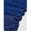 imageMilumia Girls Ruched Denim Tube Dress Bow Knot Tiered Layered Short DressesDark Blue