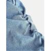 imageMilumia Girls Ruched Denim Tube Dress Bow Knot Tiered Layered Short DressesLight Wash