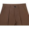 imageMilumia Mens High Waisted Wide Leg Pants Zipper Fly Loose Casual TrousersChocolate Brown
