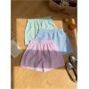 imageMilumia Women 3 Pack Striped Boxer Shorts High Waist Wide Leg Sleep ShortsBlue Pink Green