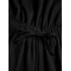 imageMilumia Women Casual Rainbow Stripe Print Cami Romper Knot High Waist Sport JumpsuitBlack