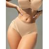 imageMilumia Women High Waist Mesh Sexy Panties Seamless Cheeky UnderwearApricot