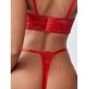 imageMilumia Women Lace Sexy Thongs Panties GString Cheeky Underwear Briefs