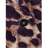 imageMilumia Women Leopard Print Vest V Neck Button Down Sleeveless Blazer Waistcoat