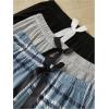 imageMilumia Womens 3 Pack Pajama Pants Plaid Letter Lounge Sleep Pj Pants SleepwearBlueBlackGrey