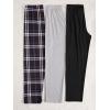imageMilumia Womens 3 Pack Pajama Pants Plaid Letter Lounge Sleep Pj Pants SleepwearMulticolor