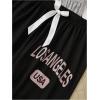 imageMilumia Womens 3 Pack Pajama Pants Plaid Letter Lounge Sleep Pj Pants SleepwearPink Grey Black