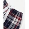 imageMilumia Womens 3 Pack Pajama Shorts Plaid Elastic Waist Pj Sleep ShortsMulti Red Blue White