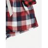 imageMilumia Womens 3 Pack Pajama Shorts Plaid Elastic Waist Pj Sleep ShortsRed and Dark Blue