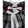 imageMilumia Womens 3 Pack Pajama Shorts Plaid Elastic Waist Pj Sleep ShortsRed and Grey
