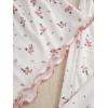 imageMilumia Womens 3 Piece Pajama Sets Floral Lace Cami Top and Shorts ampamp Pants Pj Sets LoungewearPink