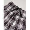 imageMilumia Womens 3 Pieces Pajamas Cami Top and Plaid Shorts Pants Pj Sets SleepwearBlack