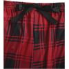 imageMilumia Womens 3 Pieces Pajamas Cami Top and Plaid Shorts Pants Pj Sets SleepwearRed