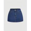imageMilumia Womens Bow Knot High Waist Denim Skirt Bodycon Casual Jean SkirtsBlue and Red