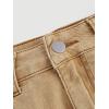 imageMilumia Womens Bow Knot High Waist Denim Skirt Bodycon Casual Jean SkirtsKhaki