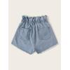 imageMilumia Womens Casual High Waist Button Fly Vintage Denim Jeans Shorts with Pocket Blue Medium