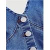 imageMilumia Womens Denim Halter Top Tie Backless Button Front Slim Fit Vests Medium Wash Large