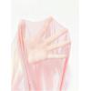 imageMilumia Womens Drop Sleeve 2 Piece Mesh Outfit Crop Top and Shorts Lounge SetPink