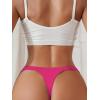 imageMilumia Womens G String Sexy Thong Bow Decor Low Rise Thongs Underwear Bikini PantiesHot Pink