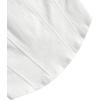 imageMilumia Womens Hanky Hem Denim Tube Top Strapless Zip Back Corset Bandeau TopsWhite