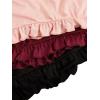 imageMilumia Womens Plus Size Pajama Shorts 3 Pack Ruffle Hem Sleep Lounge Pj ShortsBurgundy and Black