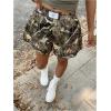 imageMilumia Womens Y2K Leopard Print Boxer Shorts Casual Elastic Waist Mini ShortsArmy Green