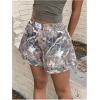 imageMilumia Womens Y2K Leopard Print Boxer Shorts Casual Elastic Waist Mini ShortsMultir Apricot