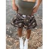 imageMilumia Womens Y2K Leopard Print Boxer Shorts Casual Elastic Waist Mini ShortsOlive Green