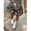 imageMilumia Womens Y2K Leopard Print Boxer Shorts Casual Elastic Waist Mini ShortsOlive Green