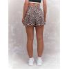 imageMilumia Womens Y2K Leopard Print Boxer Shorts Casual Elastic Waist Mini ShortsRust Brown