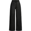 imageMilumia Girl High Elastic Waist Wide Leg Jeans Baggy Going Out Denim PantsBlack