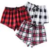 imageMilumia Girls 3 Pieces Casual Plaid Print Elastic Waist Comfy Summer Fall ShortsMulticolor