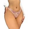 imageMilumia Women Sexy Lace Panties V Cut Cheeky Underwear Low Rise Bikini Naughty Lingerie BriefPink