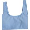 imageMilumia Girls 2 Piece Bathing Suit Solid Sport High Waist Bikini Set SwimsuitLight Blue