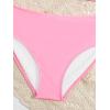 imageMilumia Girls 2 Piece Bikini Sets Ring Linked Spaghetti Strap Swimsuit Bathing SuitPink