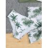 imageMilumia Girls 3 Piece Swimsuits Printed Twist Bikini Set with Coverup Skirt BeachwearA Green