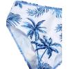 imageMilumia Girls 3 Piece Swimsuits Printed Twist Bikini Set with Coverup Skirt BeachwearMulti White Blue