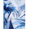 imageMilumia Girls 3 Piece Swimsuits Printed Twist Bikini Set with Coverup Skirt BeachwearMulti White Blue